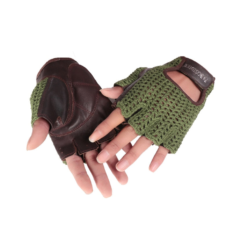Semi-Finger Man's Gloves