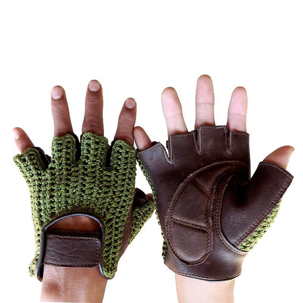 Non-Slip Fitness Leather Gloves