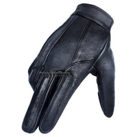 Fashion Black Leather Gloves